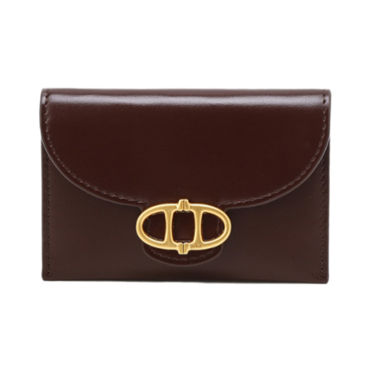 AAHO5E343D3 Athe Vanessabruno Bottalato Flap Accordion Card Wallet Burgundy