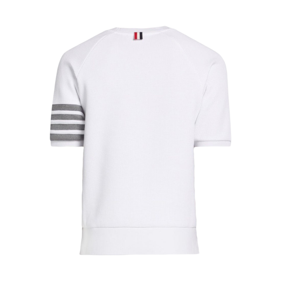 톰브라운 컴팩트 와플 사선 숏슬리브 티셔츠 화이트(Thom Browne Compact Waffle 4-Bar Short Sleeve T-Shirt White) - 2