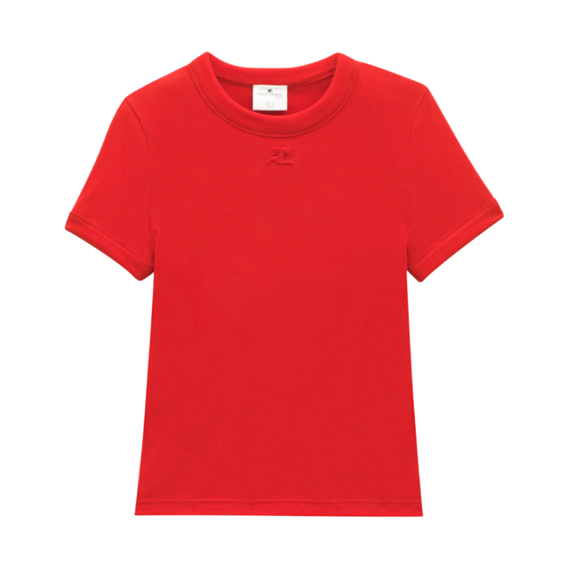 (W) 꾸레쥬 클래식 립 티셔츠 헤리티지 레드