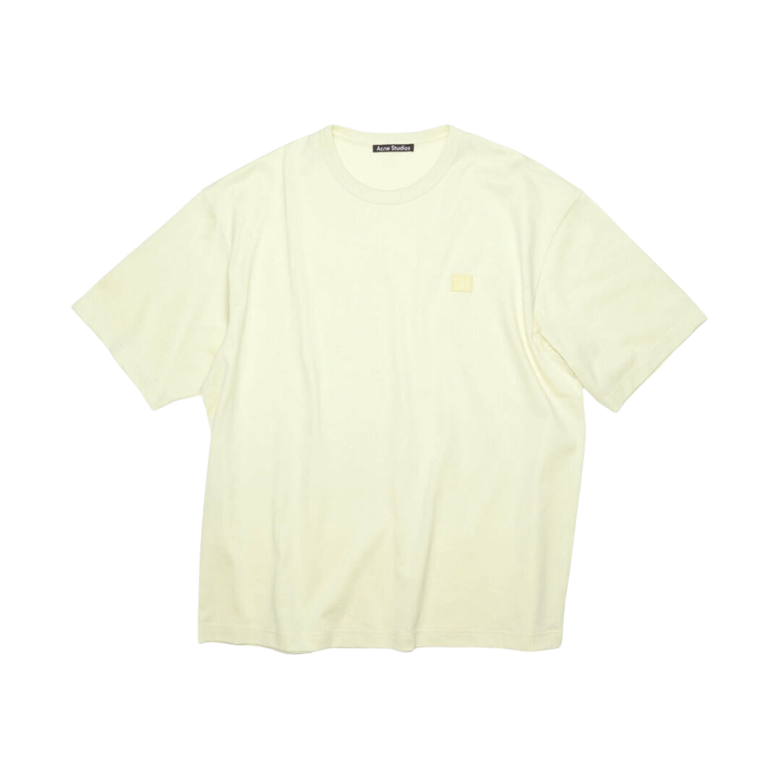 아크네 스튜디오 크루넥 티셔츠 바닐라 옐로우(Acne Studios Crewneck T-Shirt Vanilla Yellow) - 1