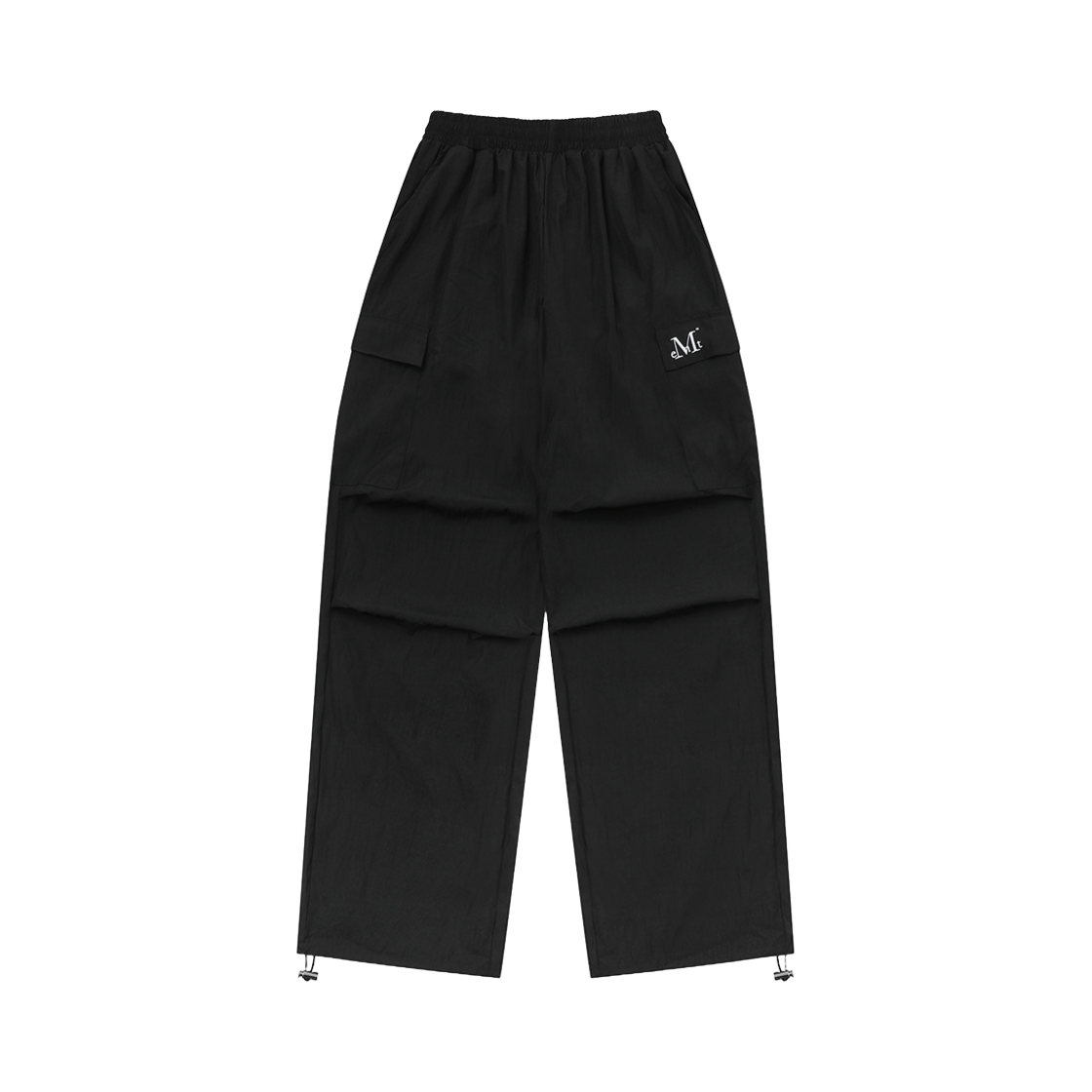 무센트 그로스 나일론 파라슈트 카고 팬츠 블랙(MUCENT Gross Nylon Parachute Cargo Pants Black)