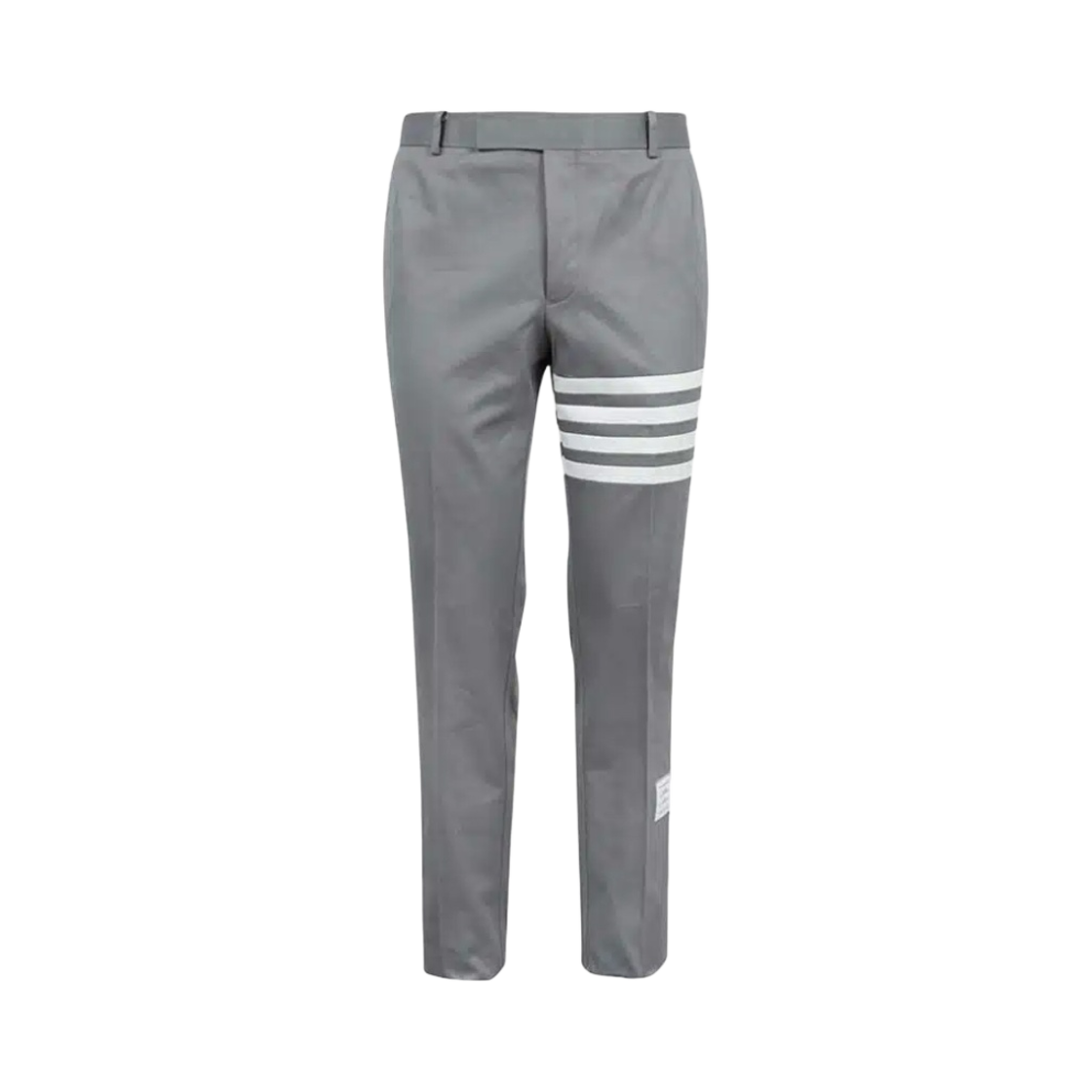 MTU245A-03788-035 Thom Browne Cotton Twill Knit Seamed 4-Bar Unconstructed Chino Trouser Medium Grey