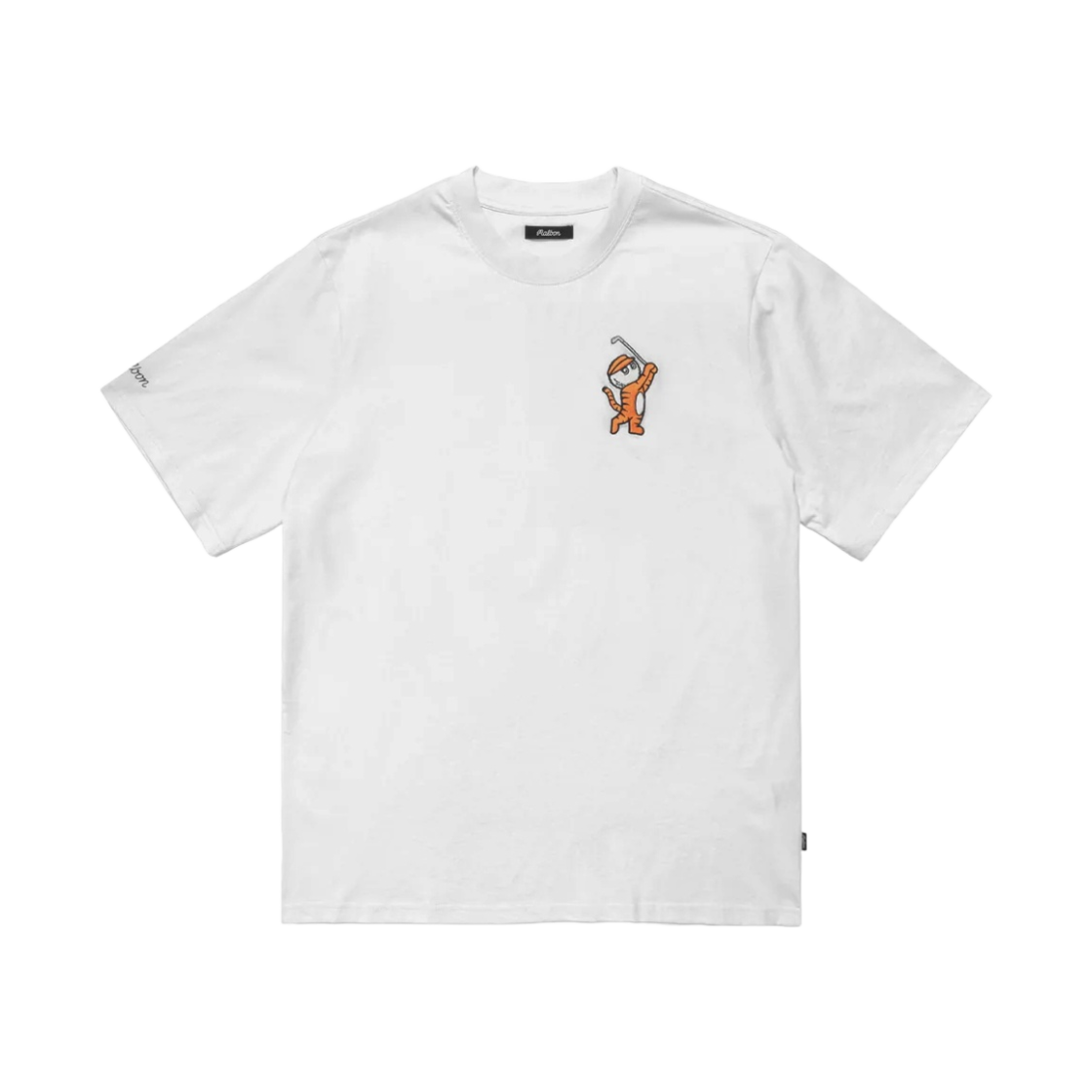말본 골프 타이거 버킷 클럽 티셔츠 화이트(Malbon Golf Tiger Buckets Club T-Shirt White) - 1