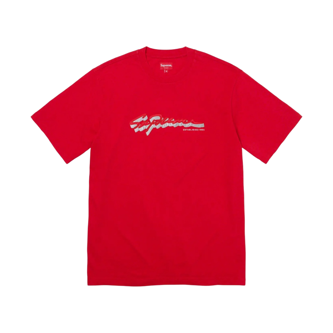 슈프림 쉐도우 스크립트 숏슬리브 탑 레드 - 22FW(Supreme Shadow Script S/S Top Red - 22FW) - 1