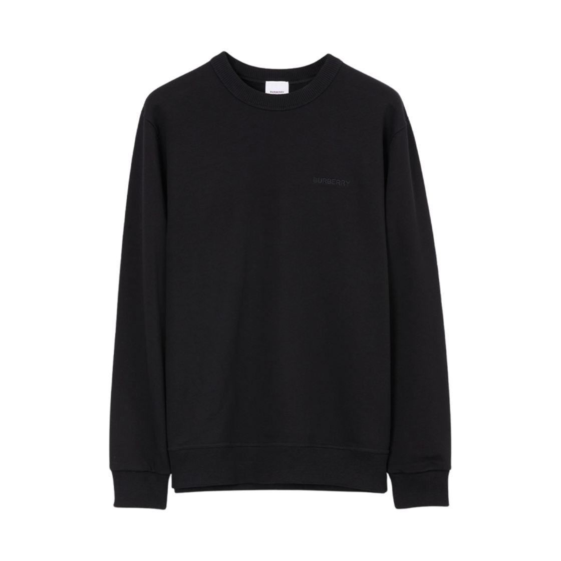 8070680 Burberry Check EKD Cotton Sweatshirt Black