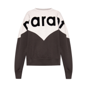 (W) Isabel Marant Houston Two Tone Marant Sweatshirt Faded Black - 23SS