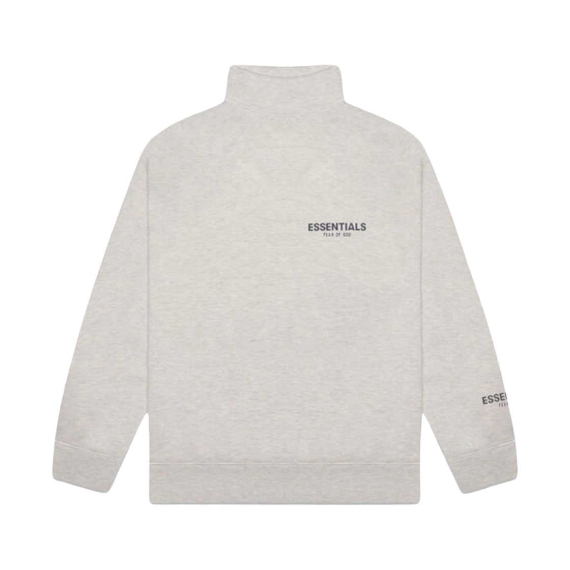 에센셜 풀오버 모크넥 스웨트셔츠 헤더 오트밀/다크 헤더 오트밀 - 20FW