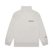 Essentials Pull-Over Mockneck Sweatshirt Heather Oatmeal/Dark Heather Oatmeal - 20FW