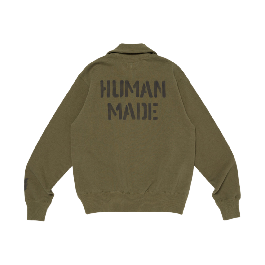 휴먼 메이드 하프집 스웨트셔츠 올리브 드랩(Human Made Half-Zip Sweatshirt Olive Drab) - 2