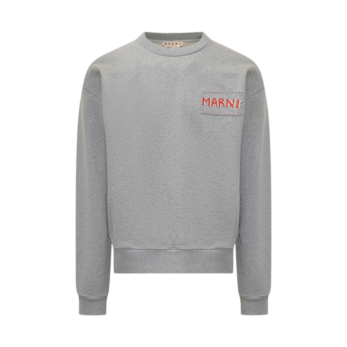 마르니 로고 코튼 스웨트셔츠 그레이(Marni Logo Cotton Sweatshirt Grey)