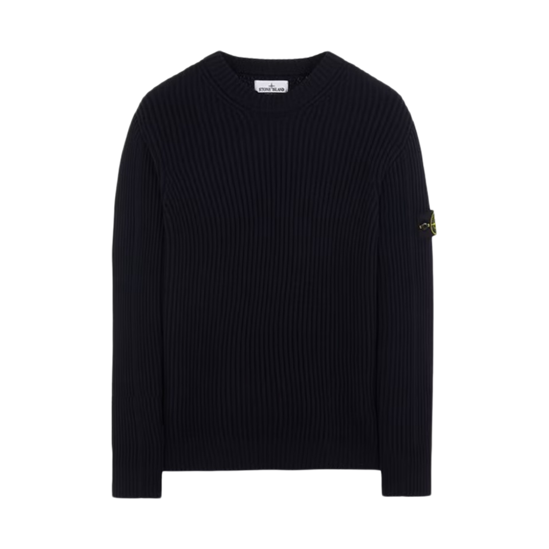 스톤 아일랜드 538C2 풀 립 울 니티드 스웨터 네이비 블루 - 22FW(Stone Island 538C2 Full Rib Wool Knitted Sweater Navy Blue - 22FW) - 1