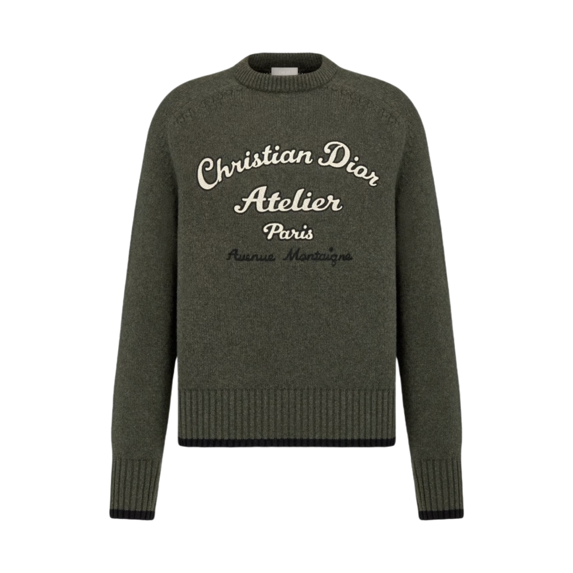 디올 크리스찬 디올 아뜰리에 스웨터 울 저지 카키(Dior Christian Dior Atelier Sweater Wool Jersey Khaki) - 1