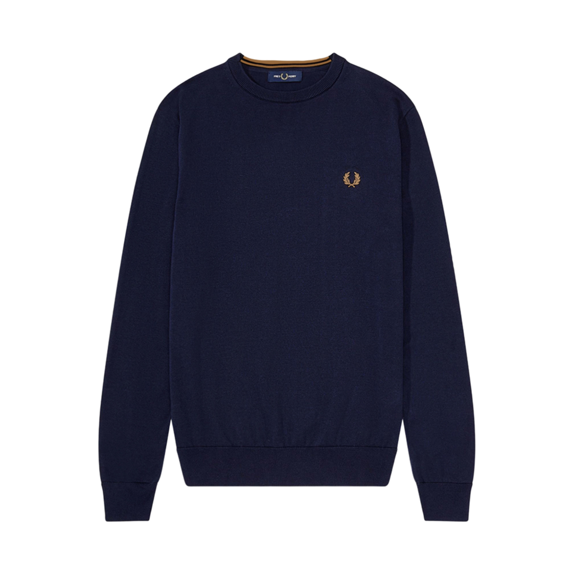 AFPM2439601-795 Fred Perry Classic Crew Neck Knit Navy