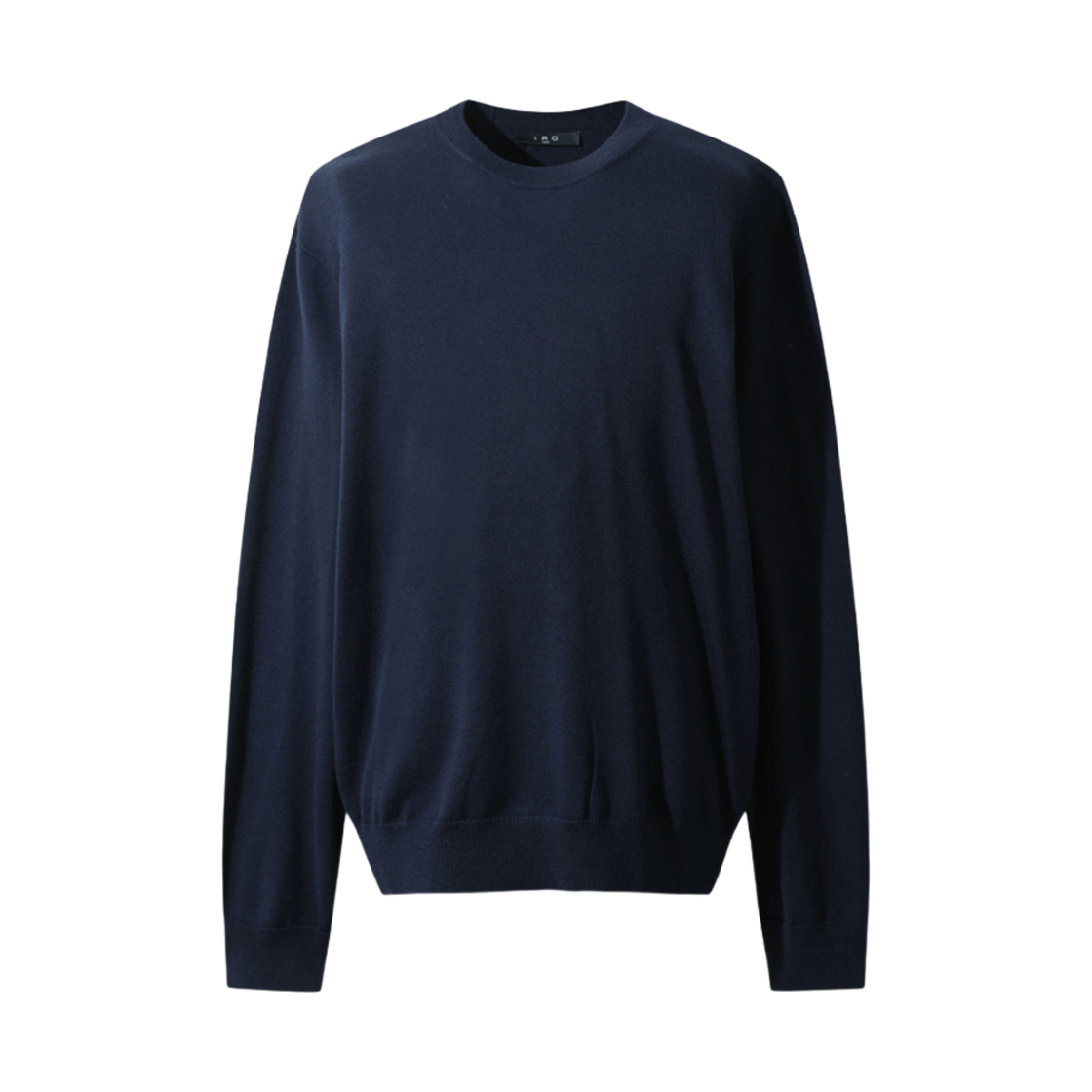 IRWBA24039BUX Iro Maleyospe2 Wool Basic Round Neck Sweater Blue
