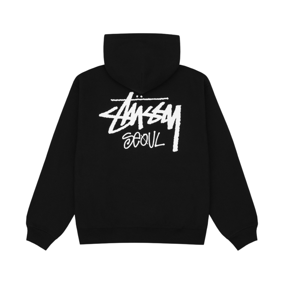 스투시 스탁 서울 후드 블랙 2023(Stussy Stock Seoul Hood Black 2023)