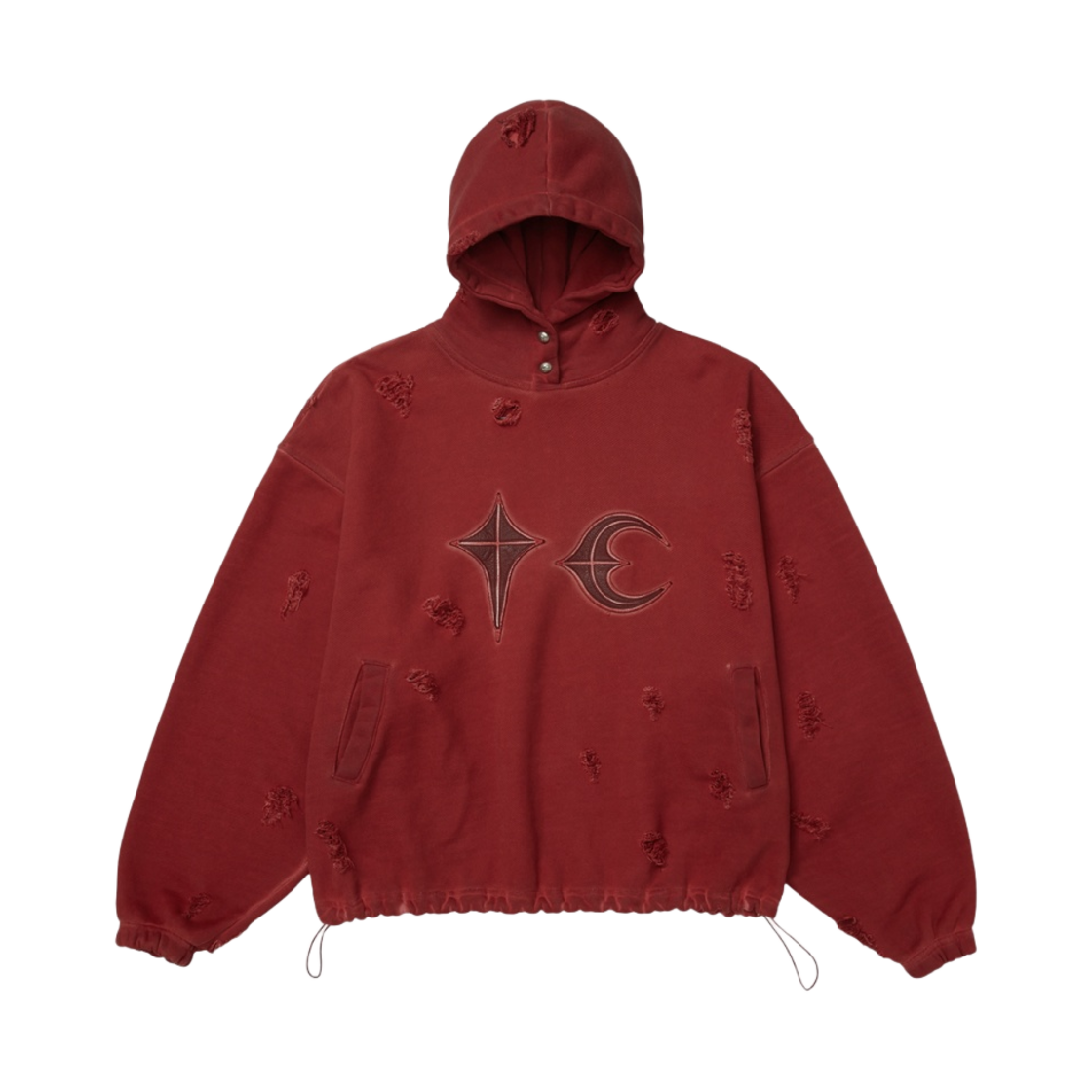 떠그 클럽 락 후드 레드