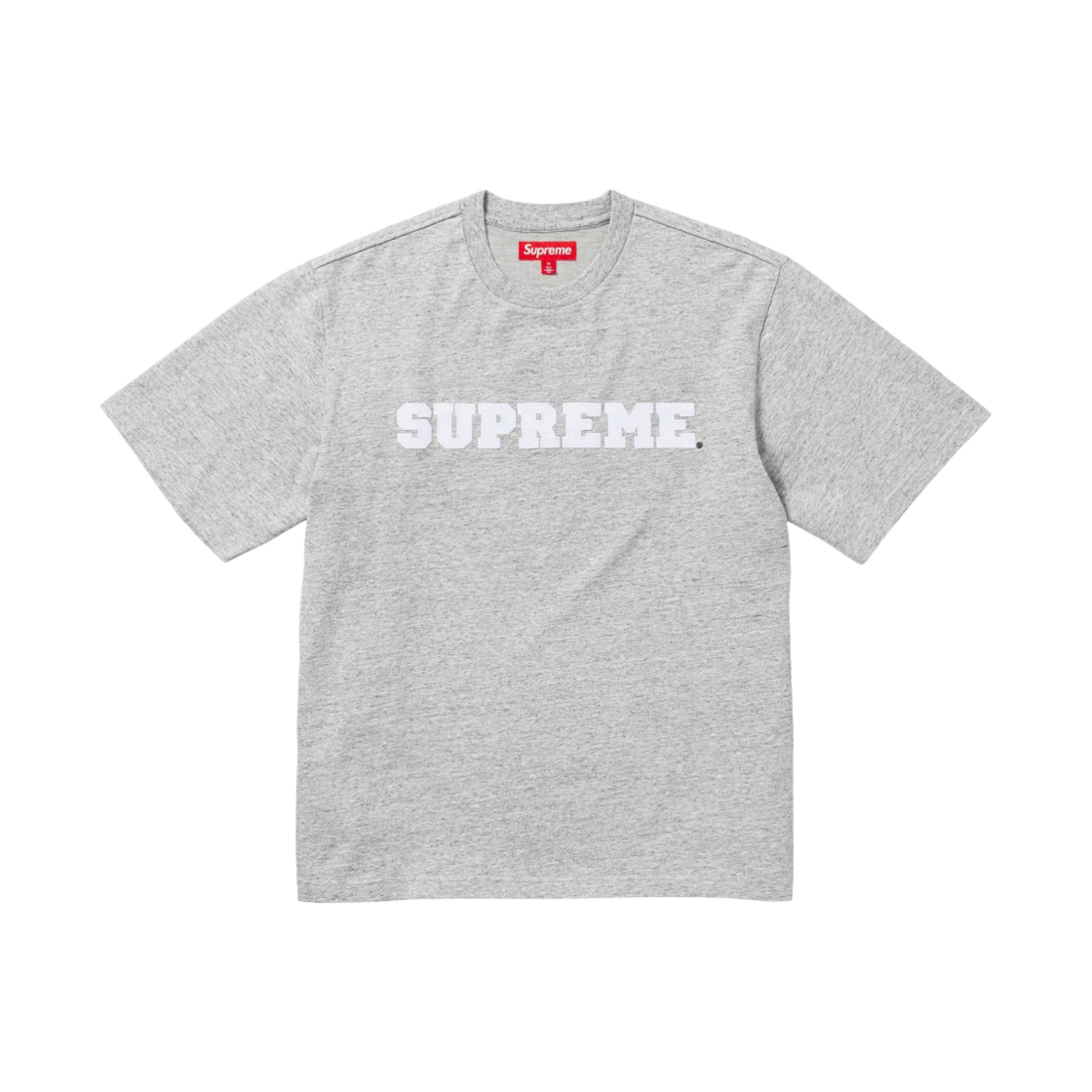 슈프림 컬리지에이트 숏슬리브 탑 헤더 그레이 - 23FW