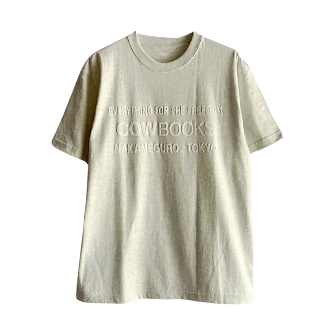 카우북스 북 벤더 티셔츠 내츄럴 화이트(Cow Books Book Vendor T-Shirt Natural White)