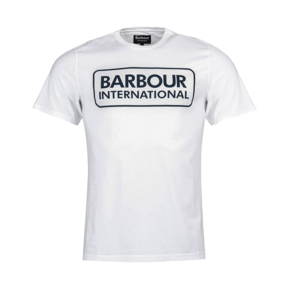 바버 인터네셔널 에센셜 라지 로고 티셔츠 클래식 화이트(Barbour International Essential Large Logo T-Shirt Classic White)