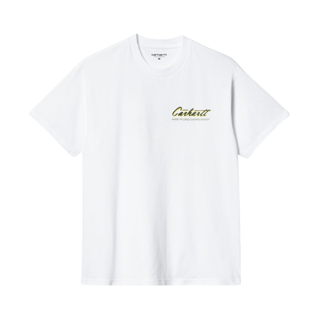 I033159-02-XX Carhartt WIP Green Grass T-Shirt White