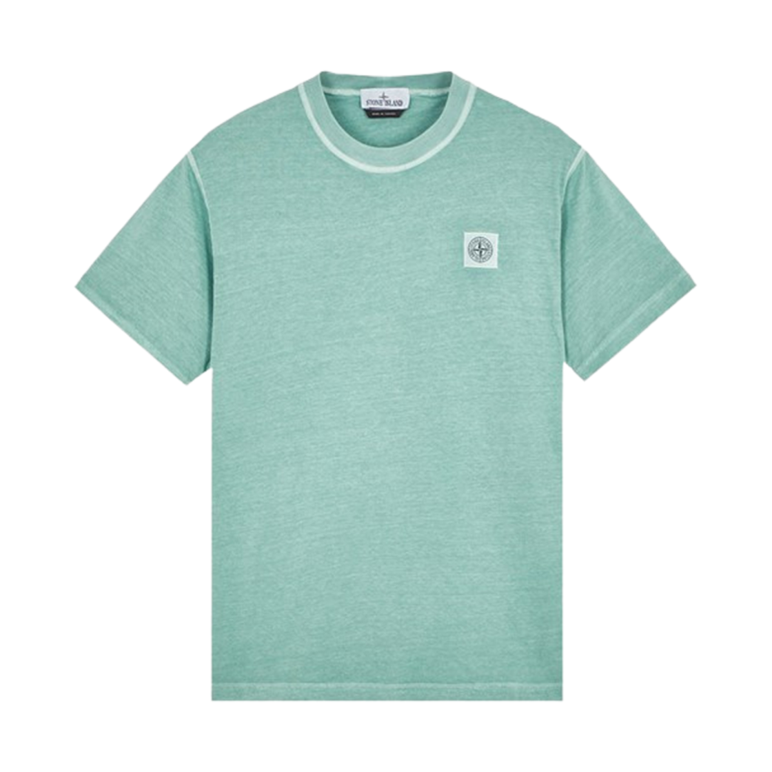 801523757-V0152 Stone Island 23757 Short Sleeve Organic Cotton T-Shirt Light Green - 24SS