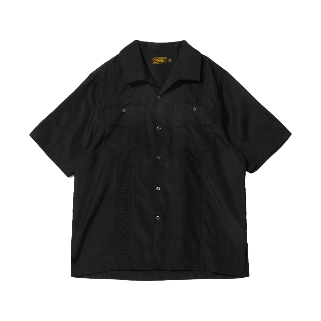 25SMSH028BK Ogarp No-Tie Collar Shirt Black