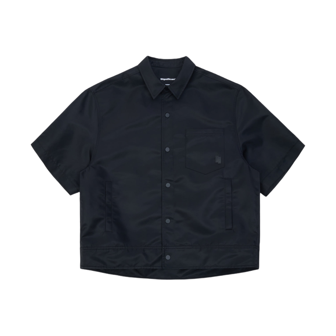 BN42FYSH0204BK Ader Error Sig; BK Tag Short Sleeve Shirt 03 Noir