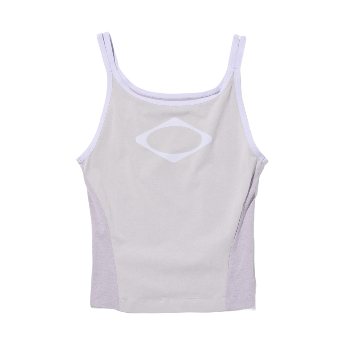 (W) 미스치프 롬버스 컬러 블록 슬리브리스 라이트 그레이((W) Mischief Rhombus Color Blocked Sleeveless Light Grey)