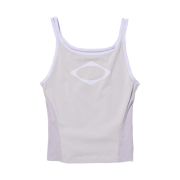 (W) Mischief Rhombus Color Blocked Sleeveless Light Grey