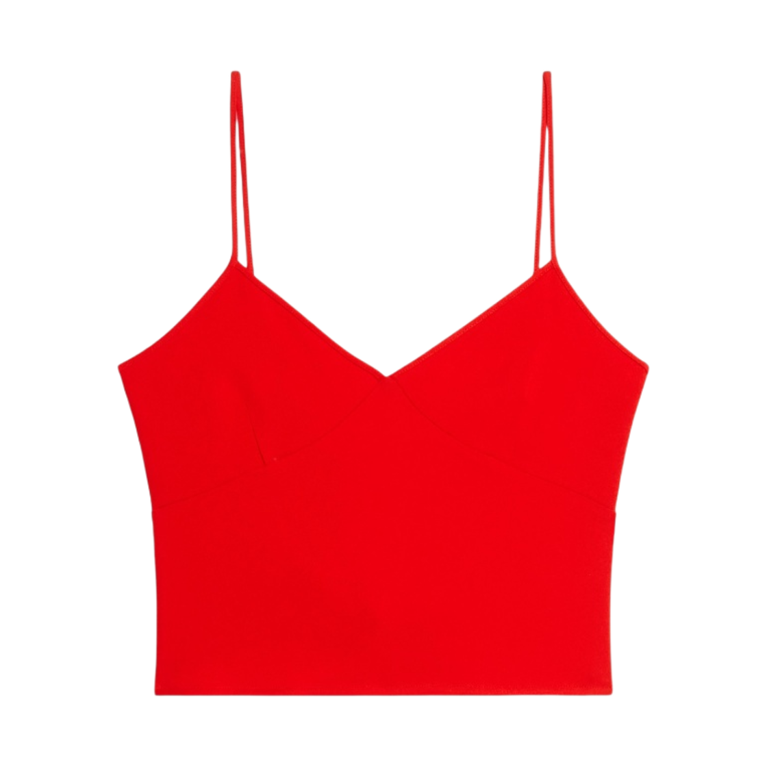 (W) 아미 브이넥 탱크탑 스칼렛 레드((W) AMI V-Neck Tank Top Scarlet Red) - 1
