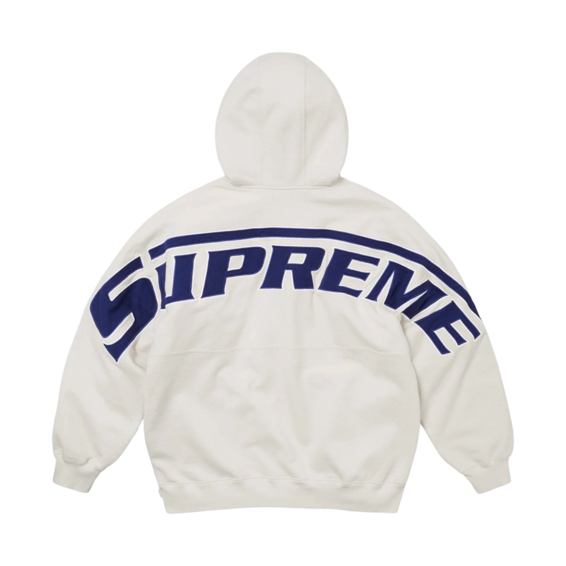 슈프림 랩드 하프 집 후드 스웨트셔츠 스톤 - 24SS(Supreme Wrapped Half Zip Hooded Sweatshirt Stone - 24SS)