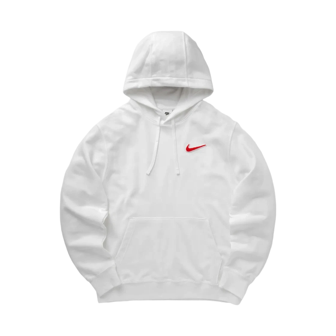 Nike Nike Club French Terry Pullover Hoodie White University Red - Asia · XXL