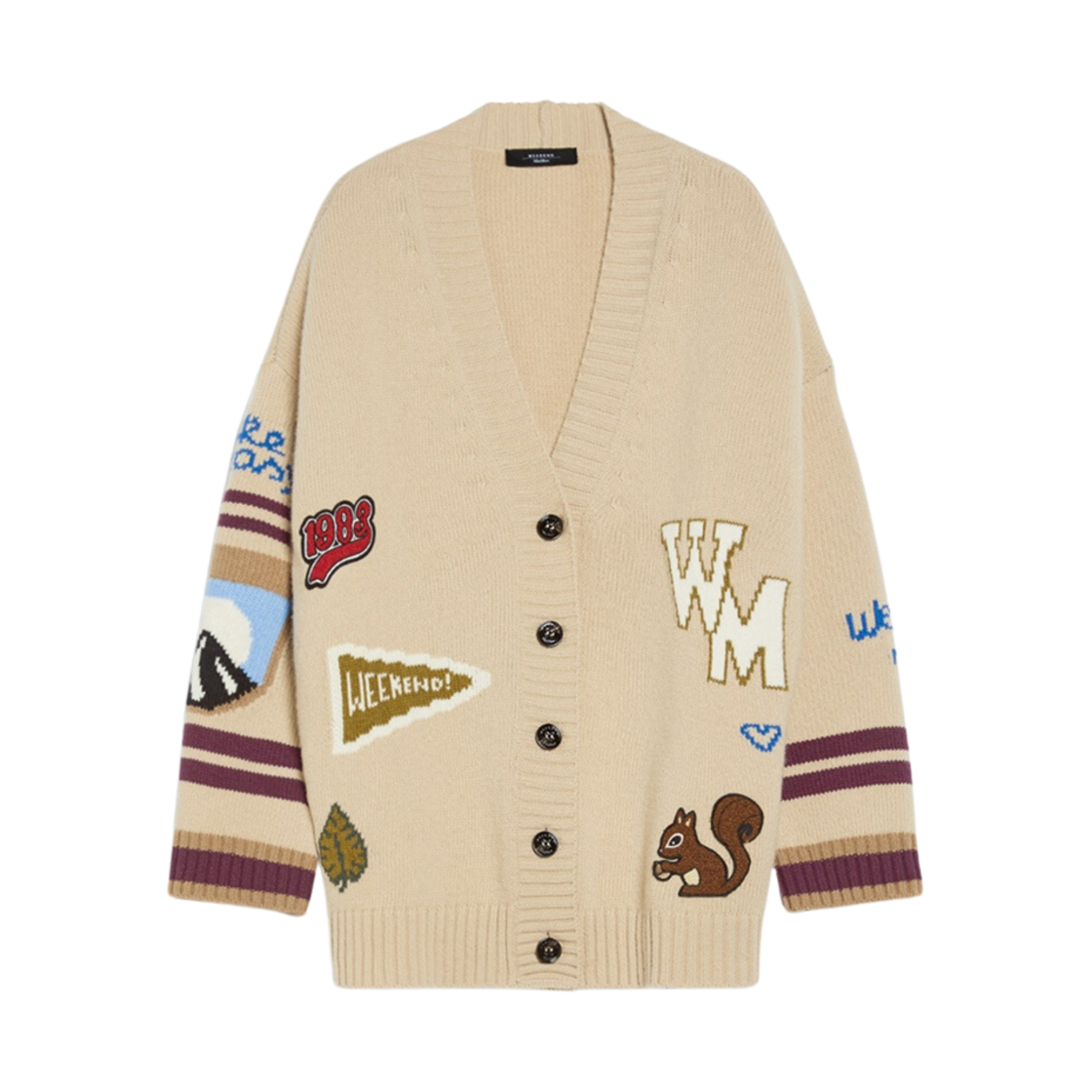 (W) 위켄드 막스마라 카이로 버진 울 가디건 샌드((W) Weekend Max Mara Cairo Virgin Wool Cardigan Sand) - 1