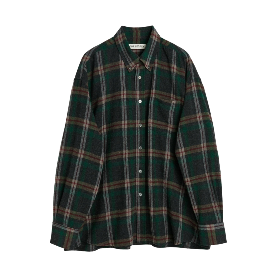 아워레가시 보로우드 BD 셔츠 그린 펍 체크(Our Legacy Borrowed BD Shirt Green Pub Check)