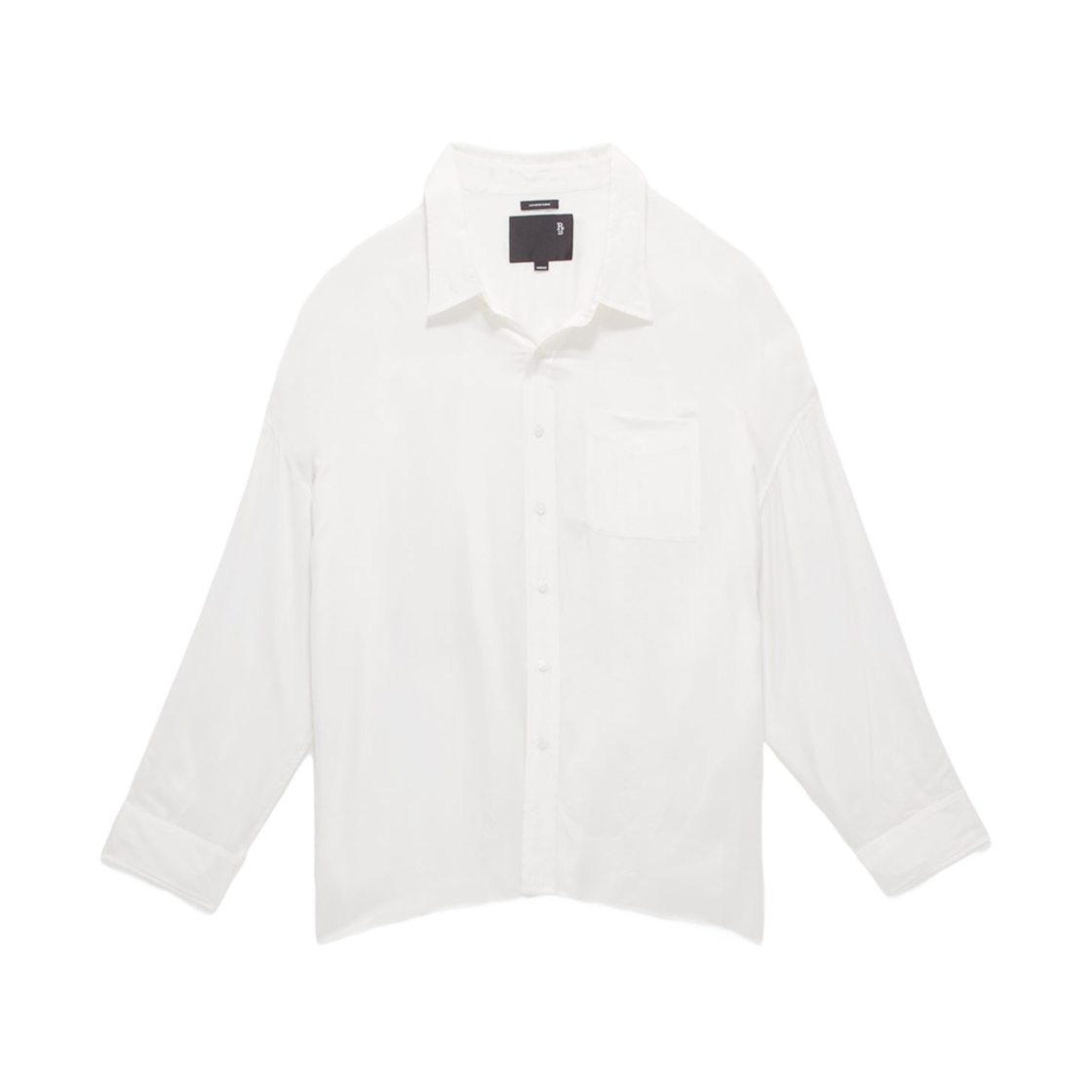 R13W7469-001 (W) R13 Drop Neck Shirt White