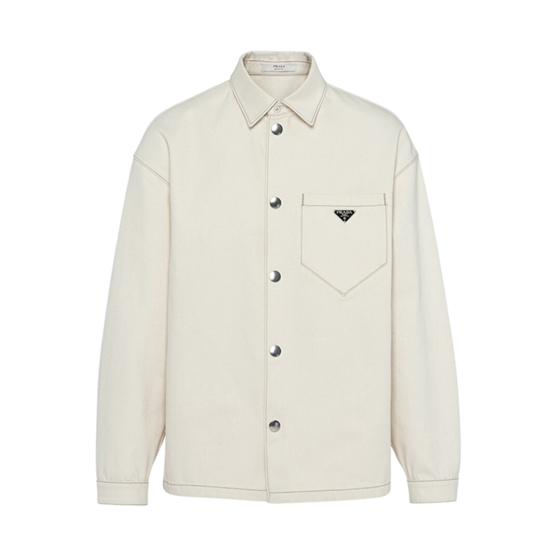 프라다 불 데님 셔츠 베이지(Prada Bull Denim Shirt Beige) - 1