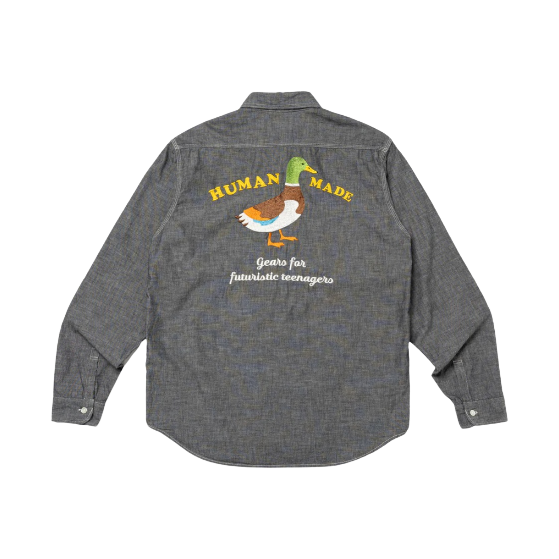 휴먼 메이드 샴브레이 롱슬리브 셔츠 블랙(Human Made Chambray L/S Shirt Black) - 2