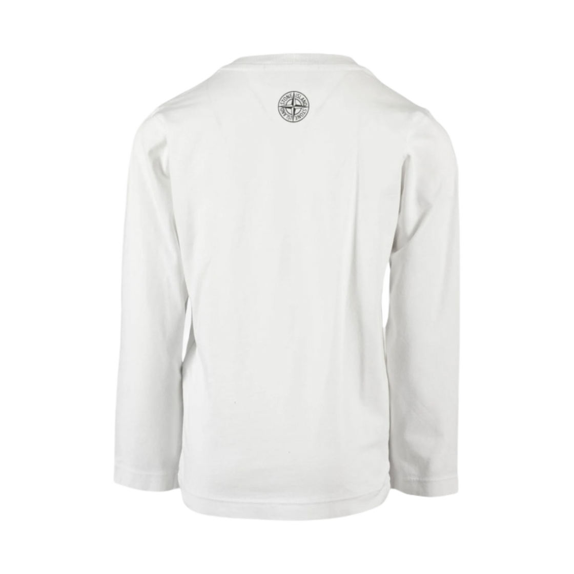 (키즈) 스톤 아일랜드 로고 프린티드 롱슬리브 크루넥 티셔츠 화이트 - 23FW((Kids) Stone Island Logo-Printed Long Sleeved Crewneck T-Shirt White - 23FW) - 2