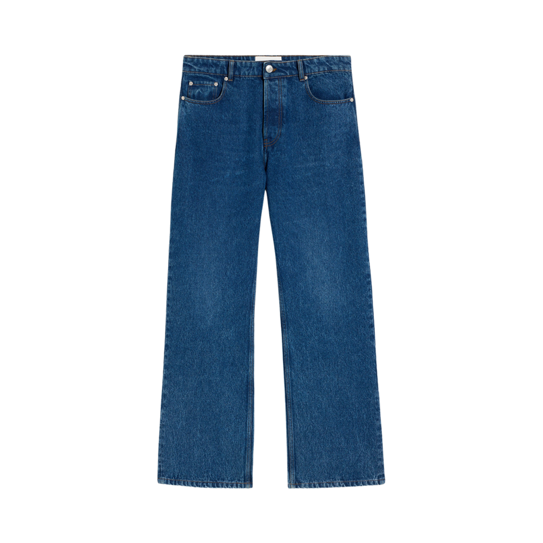 HTR450-DE0031-480 AMI Indigo Denim Large Fit Jeans Used Blue