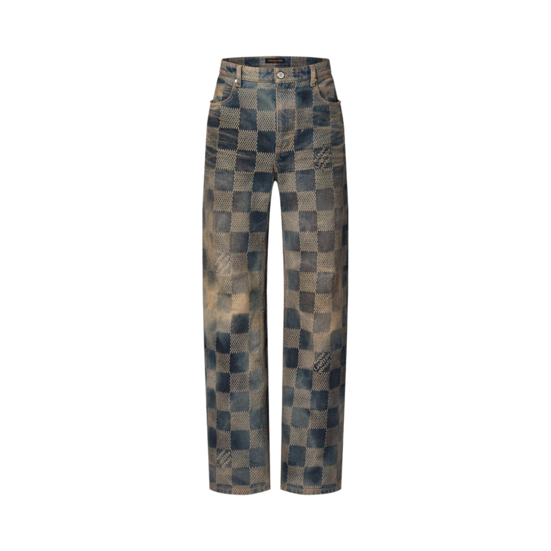 루이비통 다미에 워시드 데님 스케이트 팬츠 인디고(Louis Vuitton Damier Washed Denim Skate Pants Indigo)