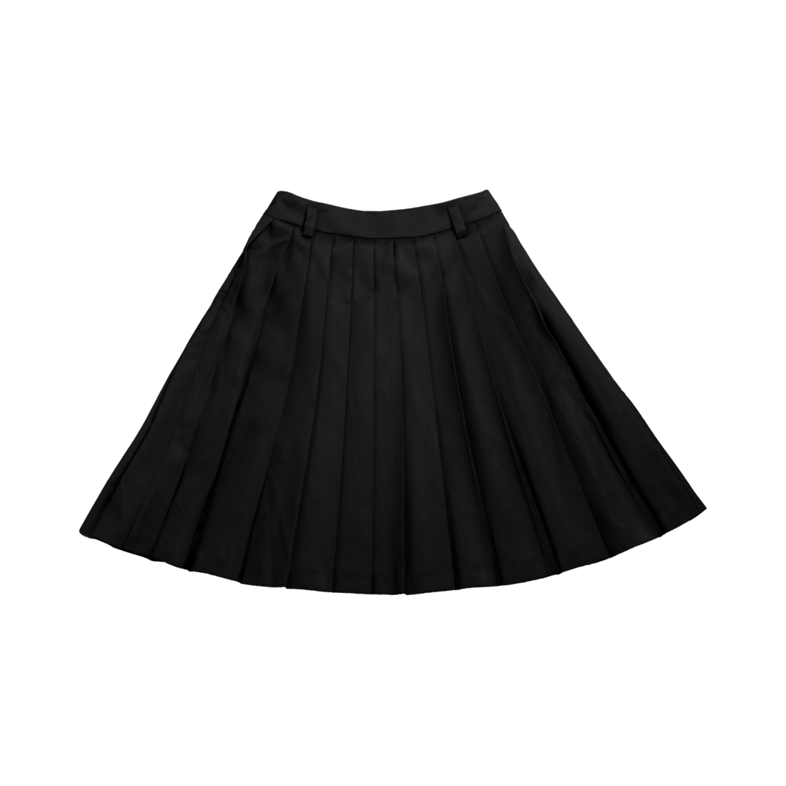 AW25XSK02 Artist Komplex Artist Pleats Midi Skirt Black