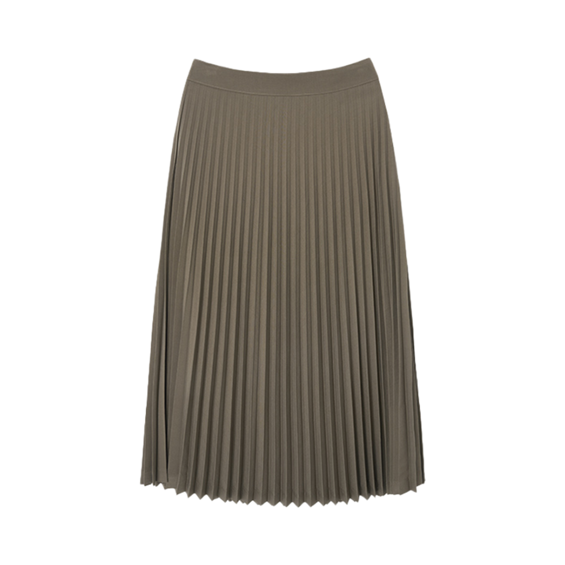 시야쥬 SIST9041 울 블렌드 플리츠 스커트 카키브라운
