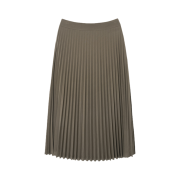 Siyazu SIST9041 Wool Blend Pleated Skirt Khaki brown