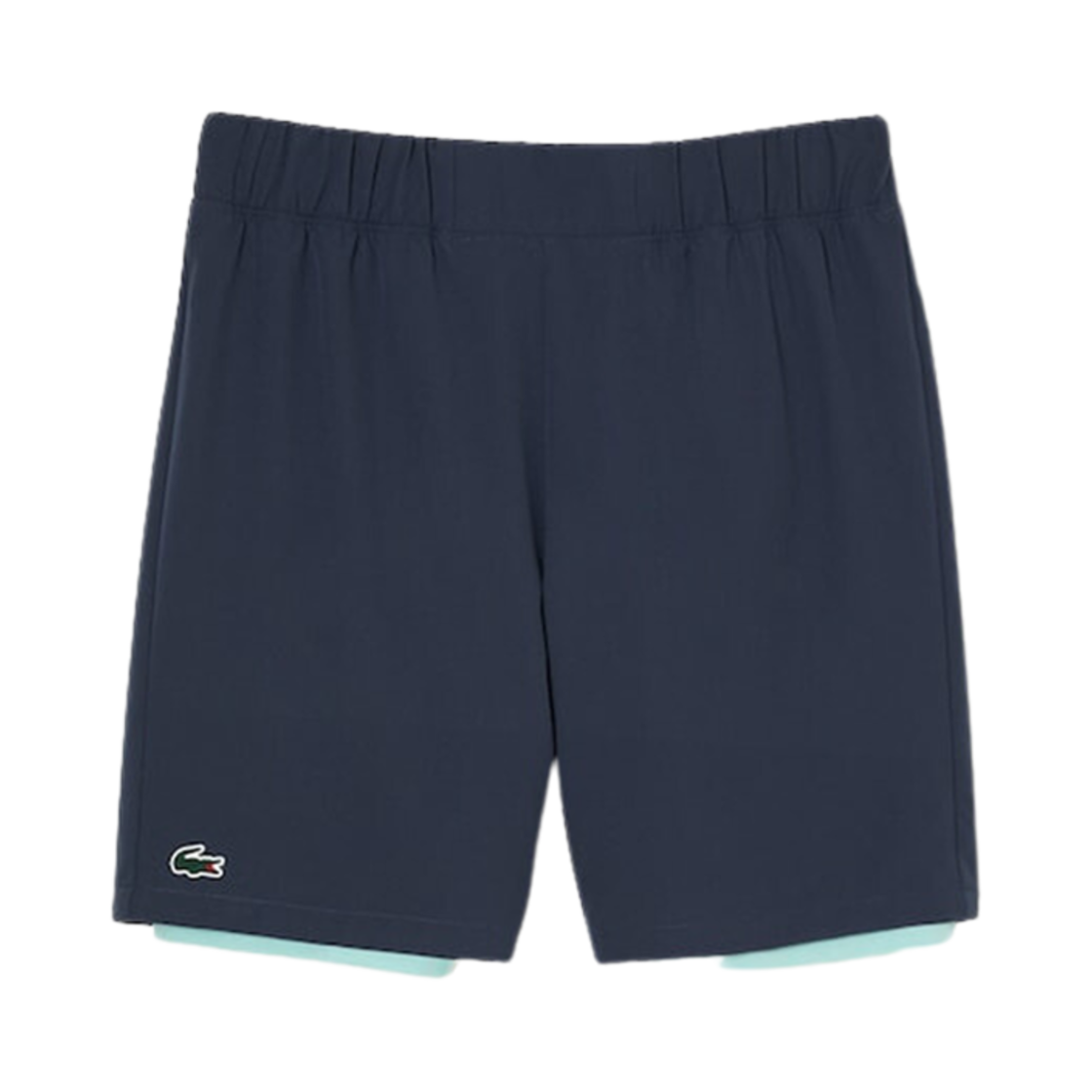 라코스테 액티브 투인원 쇼츠 블루 라이트 그린(Lacoste Active Two-In-One Shorts Blue Light Green) - 1