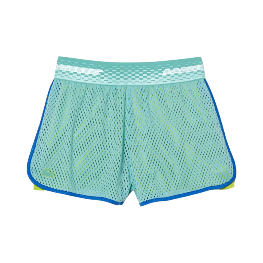 (W) 라코스테 시즌 패턴 테니스 쇼츠 민트((W) Lacoste Season Pattern Tennis Shorts Mint) - 1