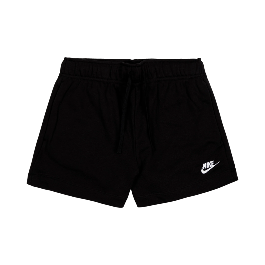 (W) 나이키 NSW 클럽 플리스 미드 라이즈 쇼츠 블랙 - 아시아((W) Nike NSW Club Fleece Mid Rise Shorts Black - Asia)