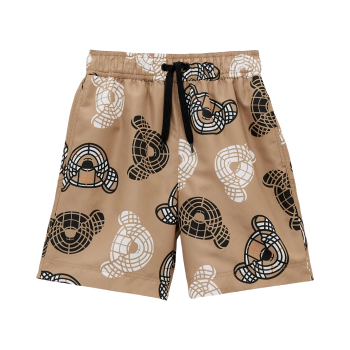 (키즈) 버버리 토마스 베어 프린트 스윔 쇼츠 아카이브 베이지((Kids) Burberry Thomas Bear Print Swim Shorts Archive Beige) - 1