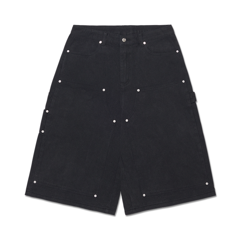 노매뉴얼 C.D.L 버뮤다 팬츠 워시드 블랙(NOMANUAL C.D.L Bermuda Pants Washed Black)