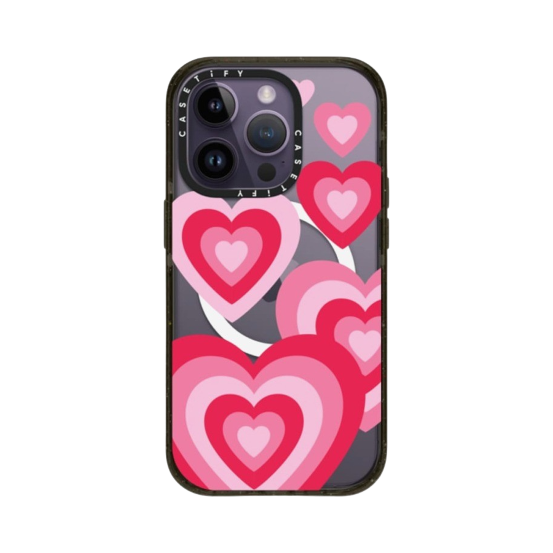 케이스티파이 아이폰 LUV 맥세이프 임팩트 케이스 클리어 블랙(Casetify iPhone LUV MagSafe Impact Case Clear Black) - 1