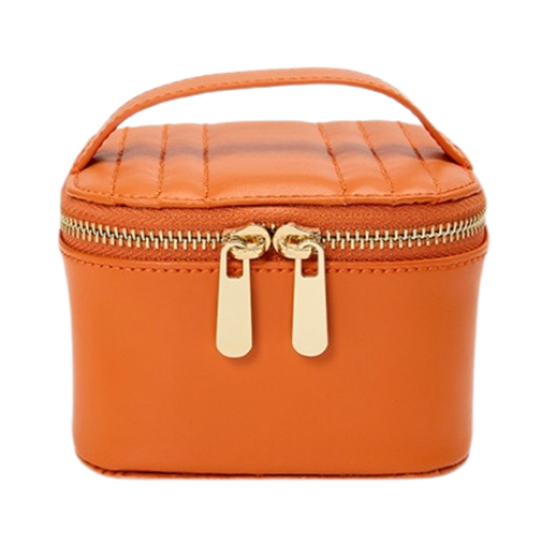 766539 Wolf 1834 Maria Zip Jewelry Cube Tangerine